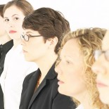 Lineup of businesswomen Lineup of businesswomen